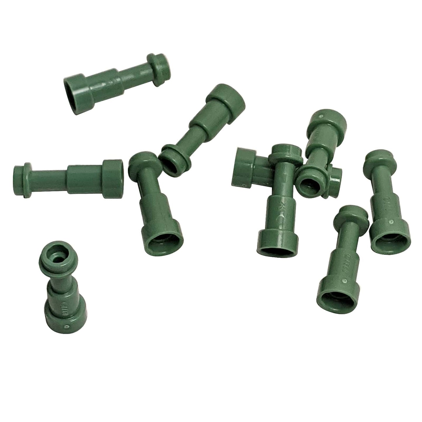 LEGO® minifigure telescope accessory, handheld viewing instrument for exploration or astronomy scenes, sand green color
