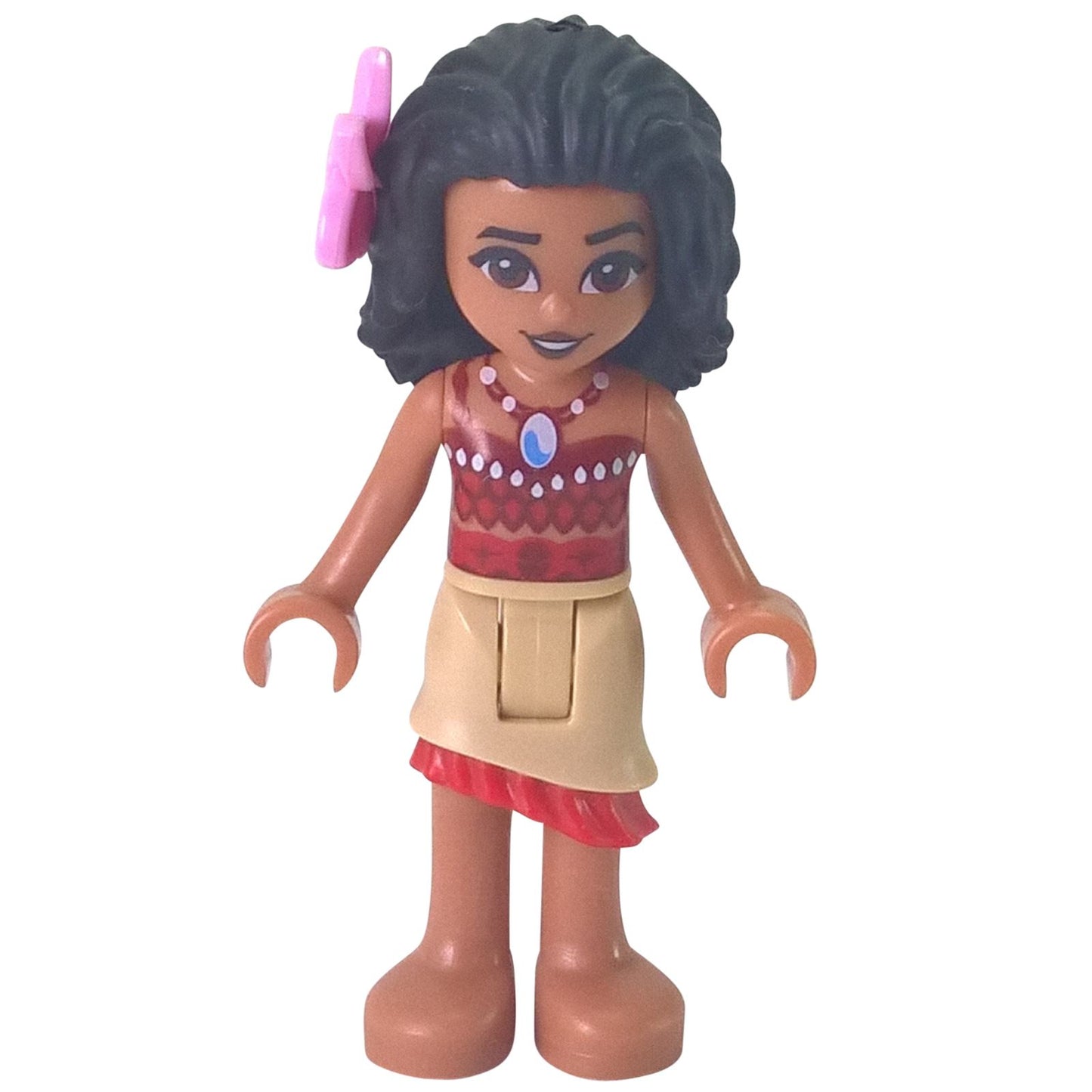 LEGO Moana mini doll moa002 voyager outfit with flower hairpiece