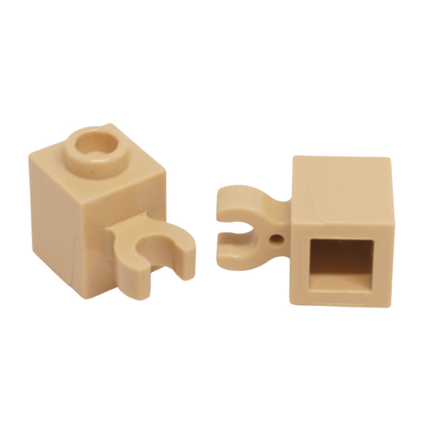 LEGO modified 1x1 brick with vertical clip 60475b tan