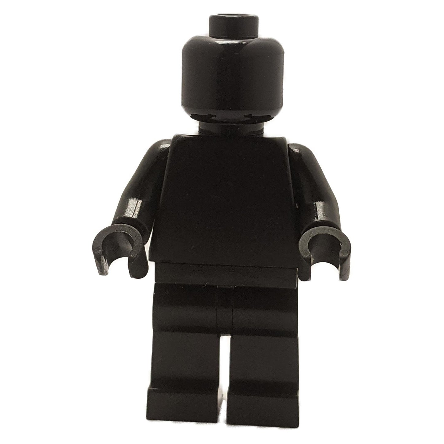 Solid color monochrome LEGO minifigure available in black