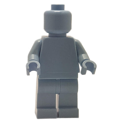Solid color monochrome LEGO minifigure available in bright light blue.