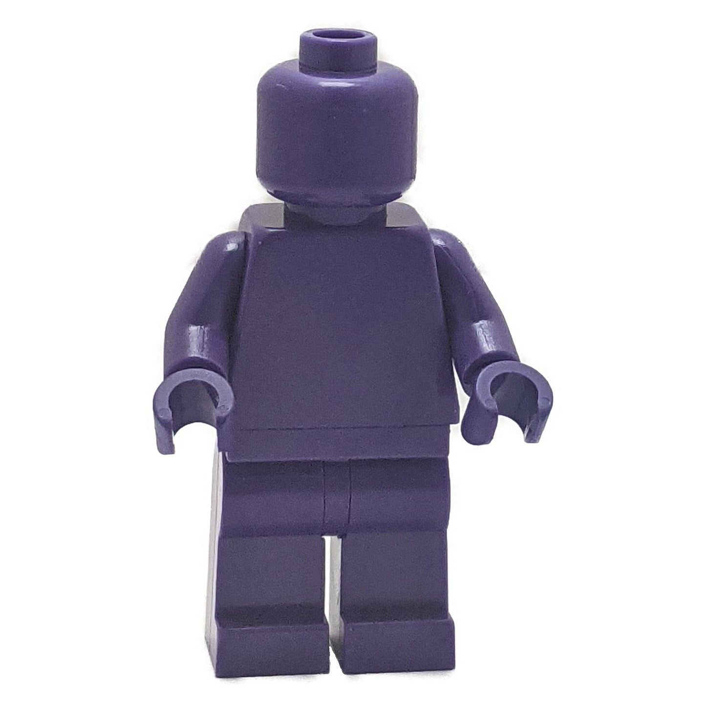 Solid color monochrome LEGO minifigure available in dark purple.