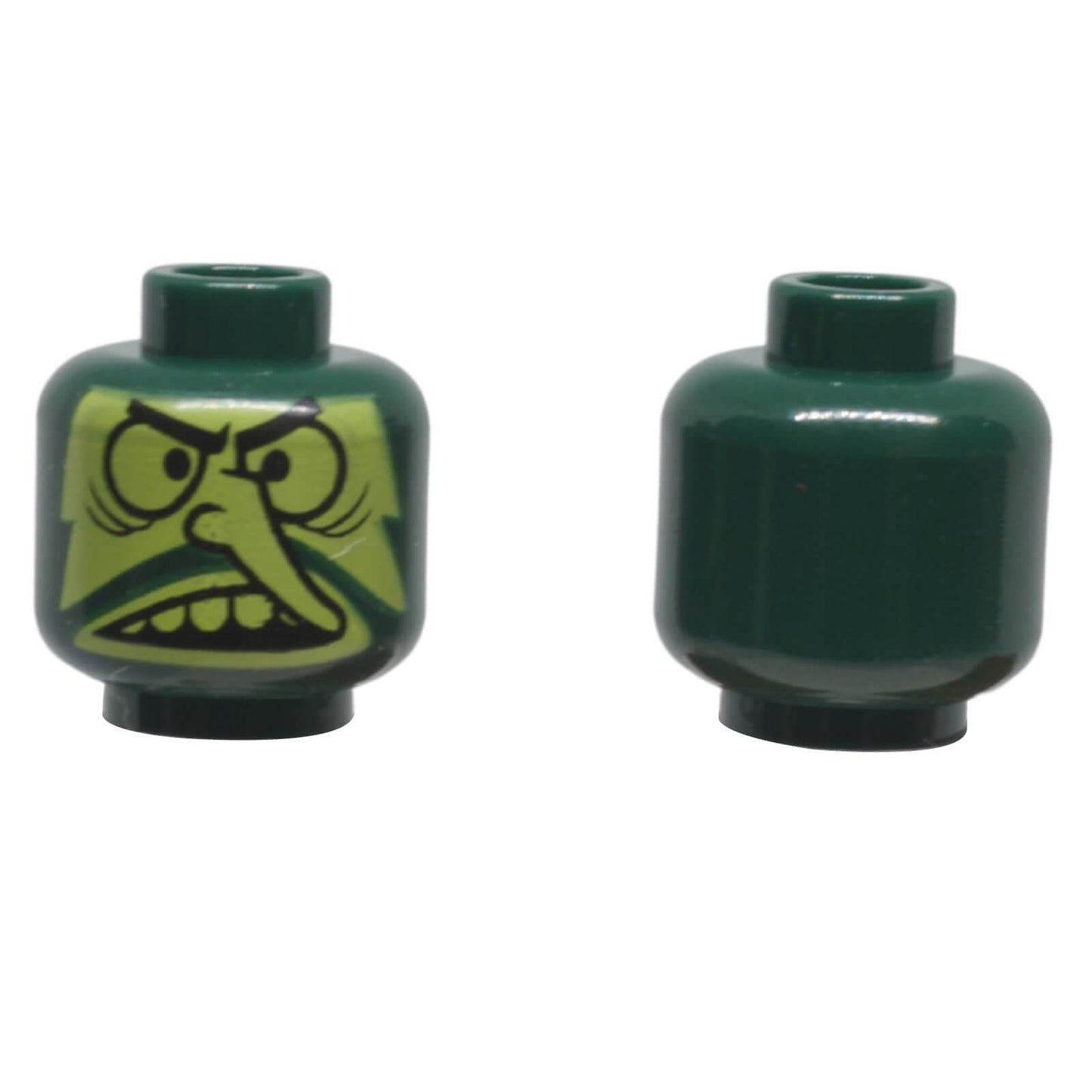 LEGO® Monster Minifigure Head 3626pb0665 with angry creature face, long nose and beard