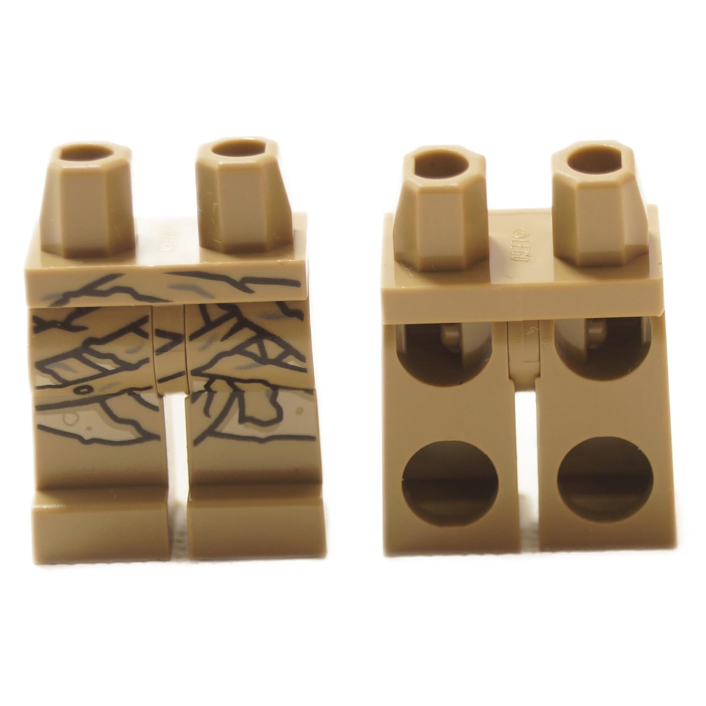 LEGO mummy minifigure legs 970c00pb1480 with bandage wrap print