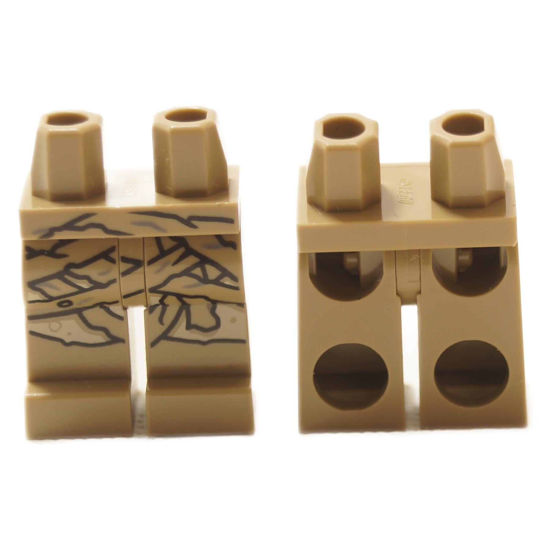 LEGO mummy minifigure legs 970c00pb1480 with bandage wrap print