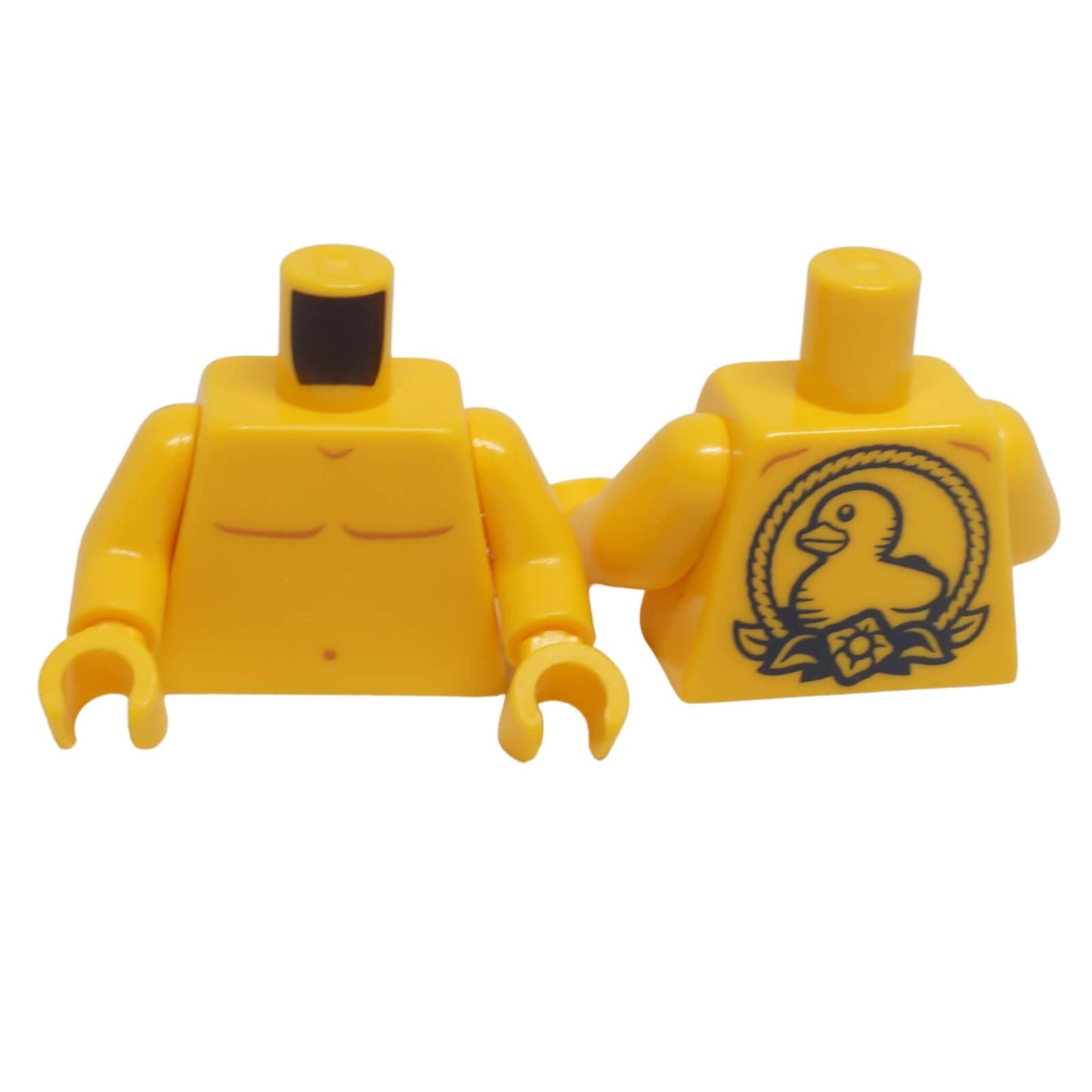 LEGO muscled torso with duckling tattoo back print 973pb4797c01