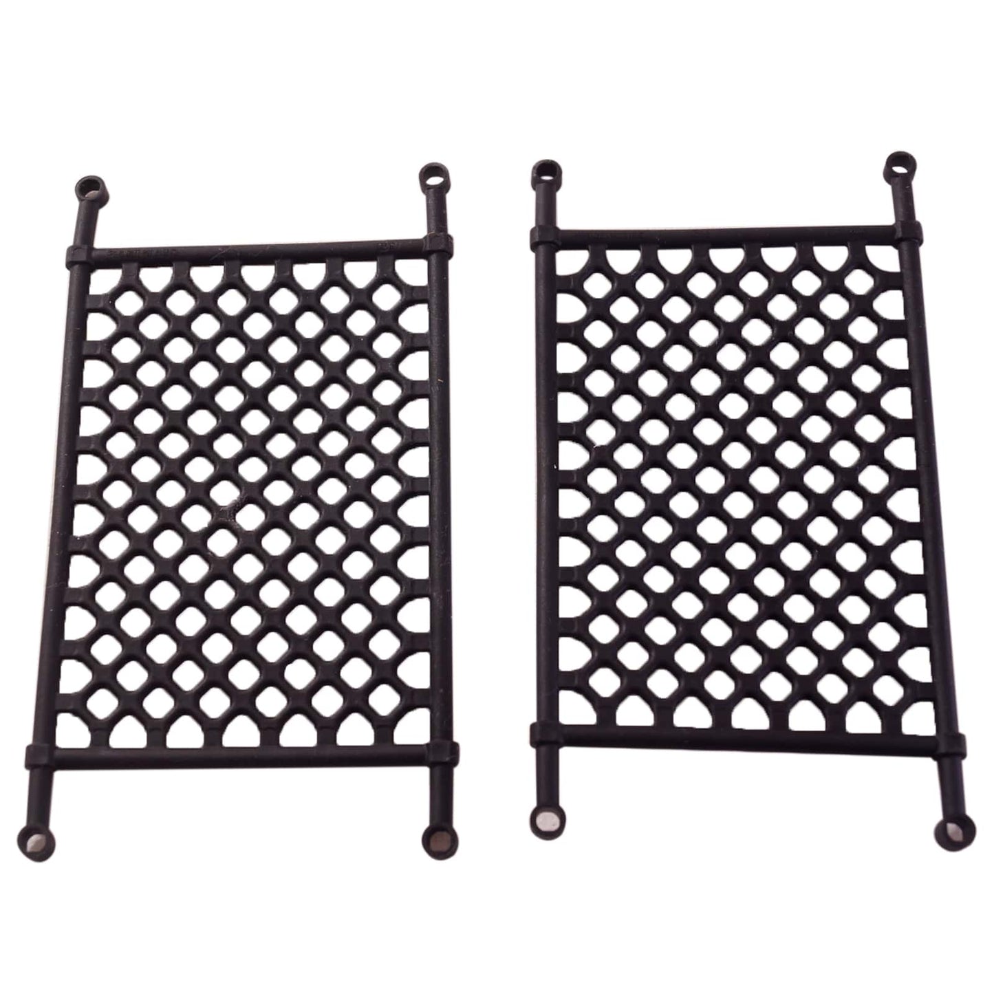 LEGO® plastic net piece 8 x 14 lattice in black, flexible net element for traps, cargo, and decorative builds
