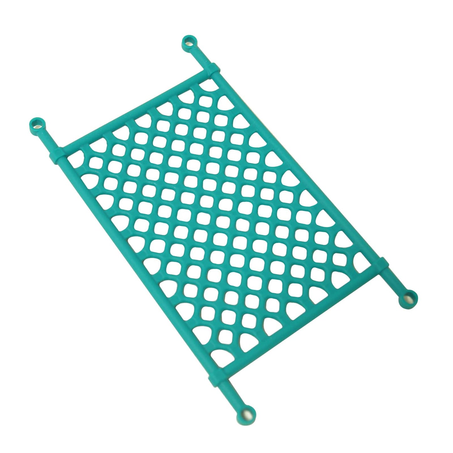 LEGO® plastic net piece 8 x 14 lattice in dark turquoise, flexible net element for traps, cargo, and decorative builds
