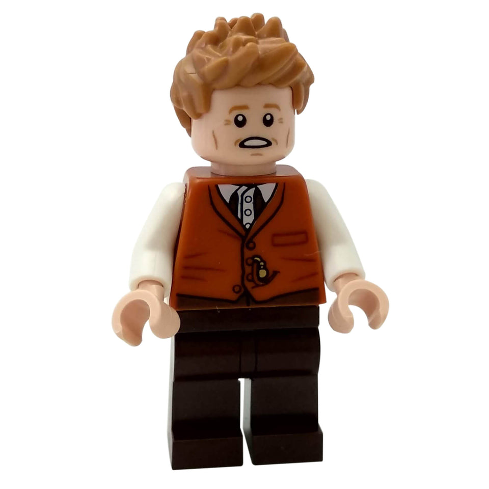 LEGO® Fantastic Beasts Newt Scamander minifigure hp165 with dark orange vest
