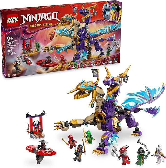 LEGO NINJAGO Arc Dragon of Focus 71836 two headed articulated dragon set