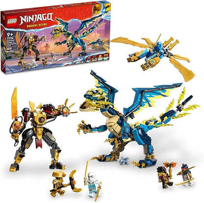 LEGO NINJAGO Elemental Dragon vs Empress Mech 71796 dragon and mech battle set
