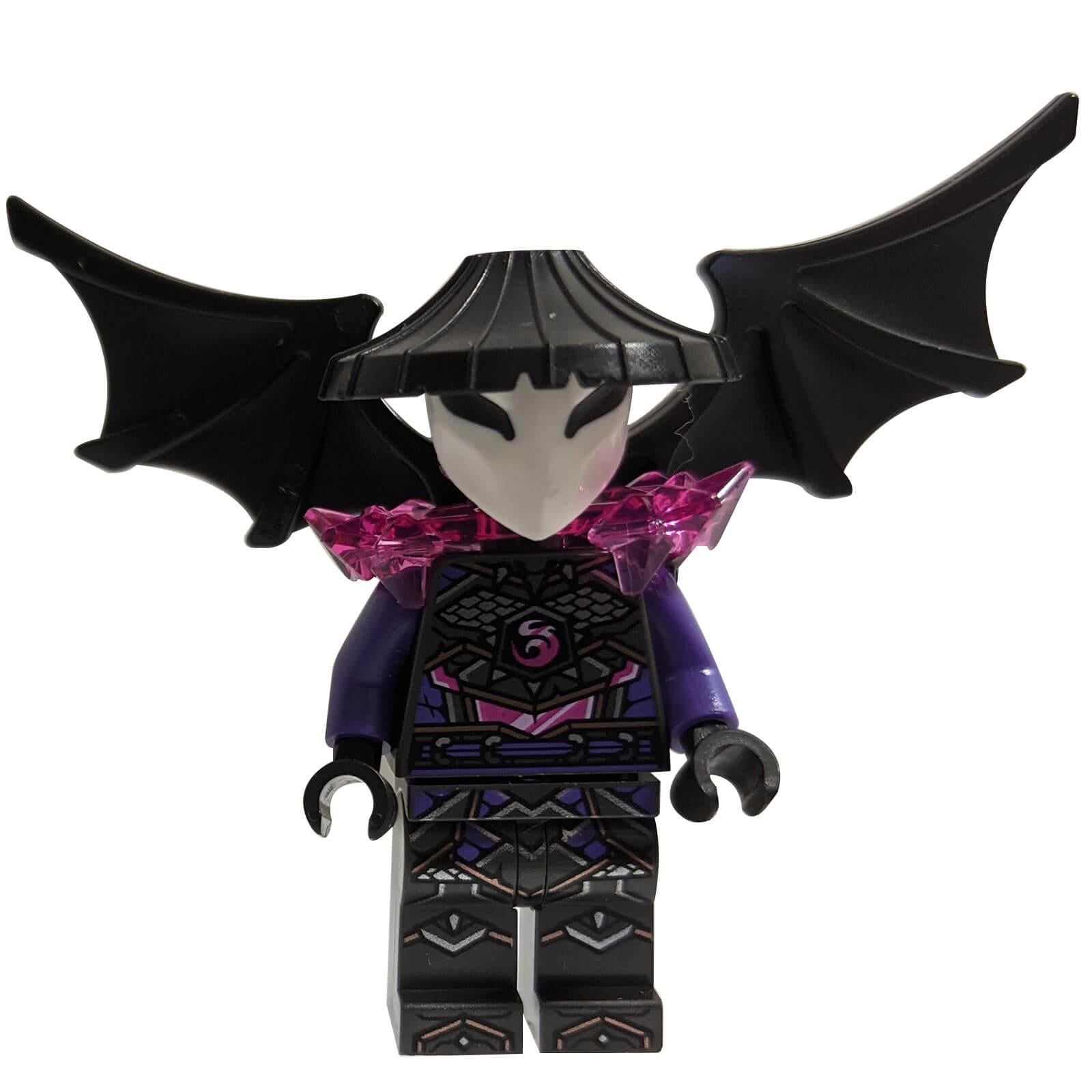 Shop LEGO® NINJAGO General Vangelis minifigure njo0761, the printed-head Skull Sorcerer version from Crystalized with detailed armour and wings.