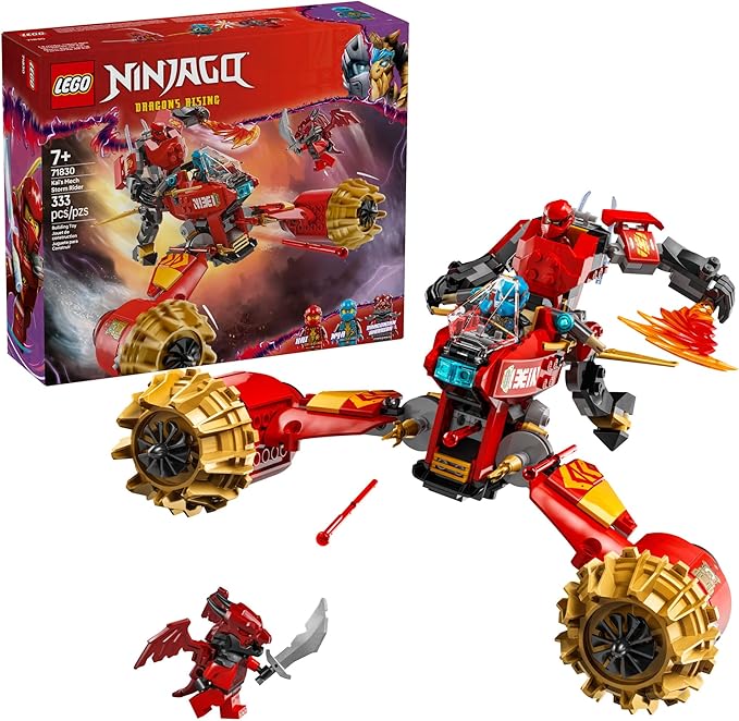 LEGO NINJAGO Kais Mech Storm Rider 71830 2 in 1 mech and bike vehicle set