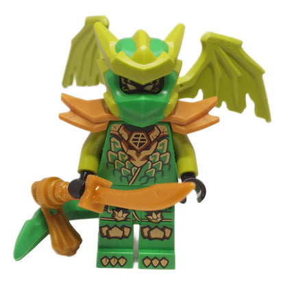 LEGO NINJAGO Lloyd dragon form minifigure green wings tail armor
