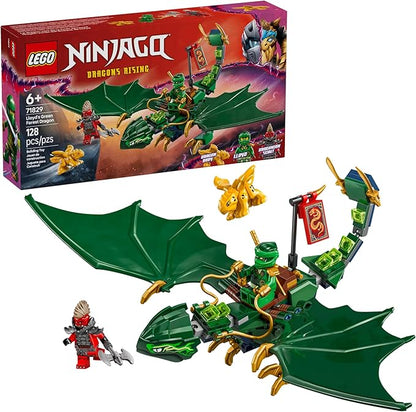LEGO NINJAGO Lloyds Green Forest Dragon 71829 posable dragon set with minifigure