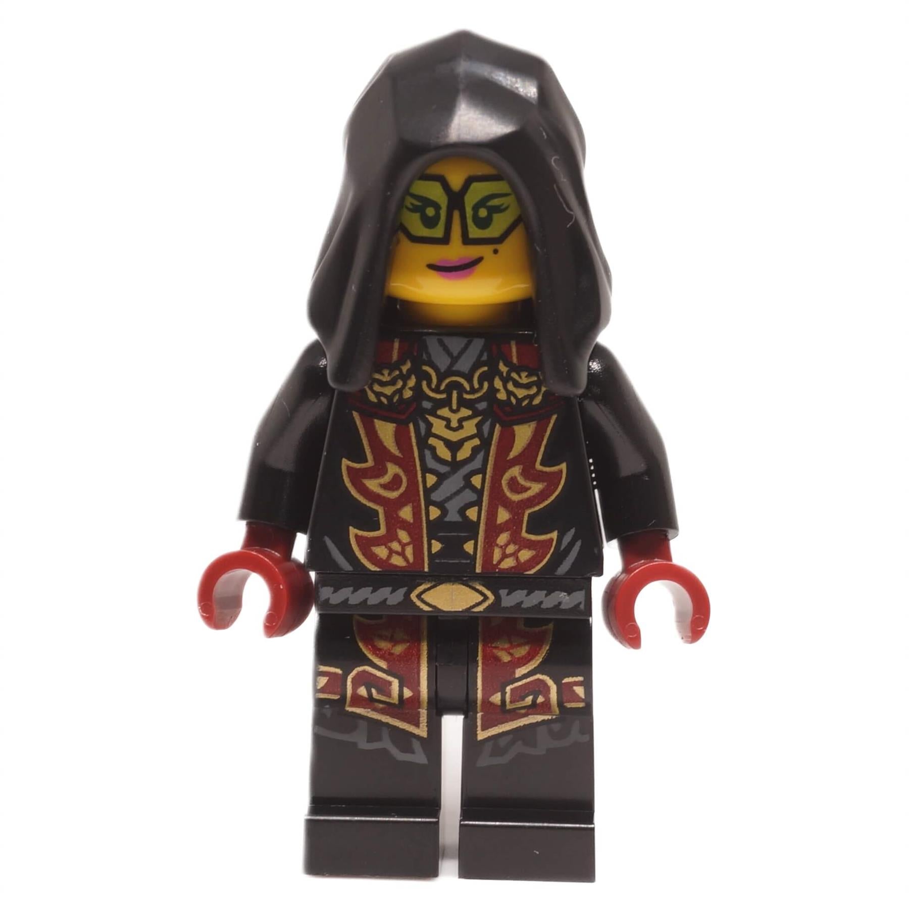 Gafas con capucha para minifigura del líder leal de LEGO NINJAGO, temporada 4