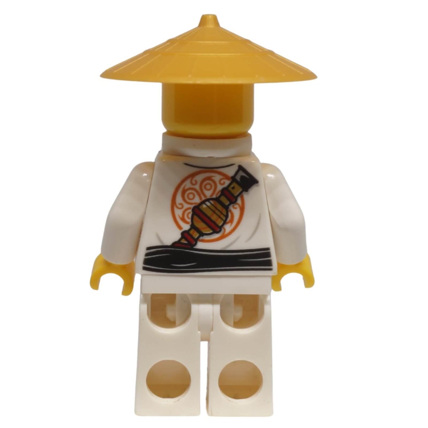 LEGO NINJAGO Master Wu pearl gold hat minifigure njo0225 from set 70596 Samurai X Cave Chaos rear view