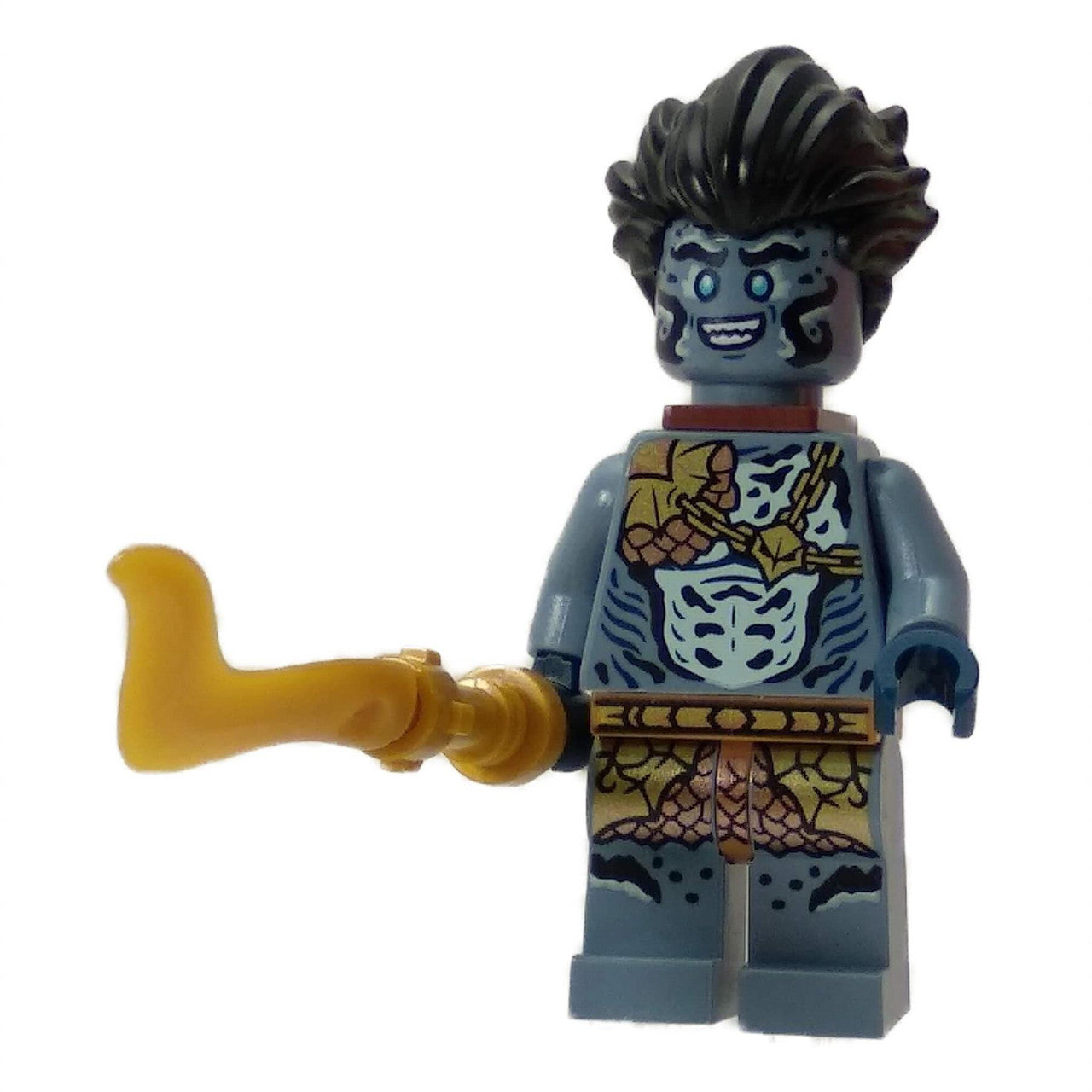 LEGO® Ninjago Prince Benthomaar minifigure (njo693) from the Seabound season, featuring his heroic armor and headpiece.
