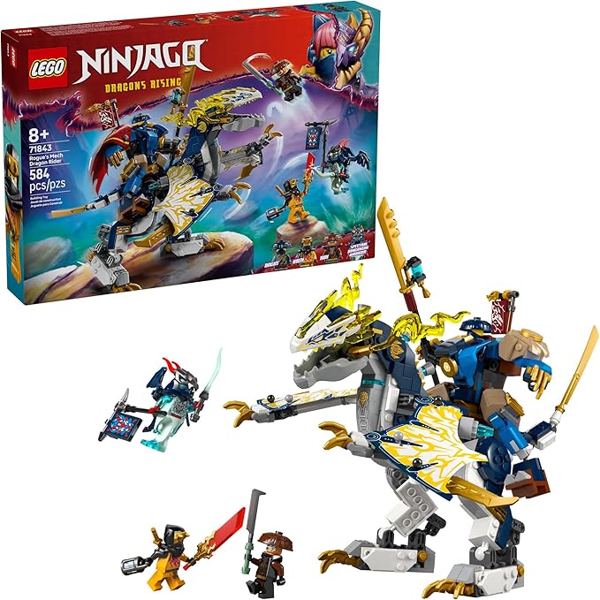LEGO NINJAGO Rogues Mech Dragon Rider 71843 mech and dragon combination set