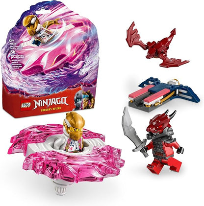 LEGO NINJAGO Soras Dragon Spinjitzu Spinner 71824 launcher spinner set with minifigure