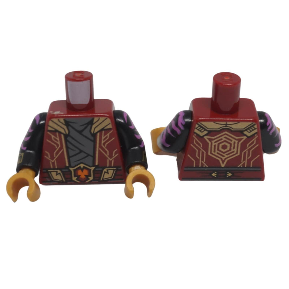 LEGO® NINJAGO torso with gold robe print and decorated sleeves 973pb5236c01