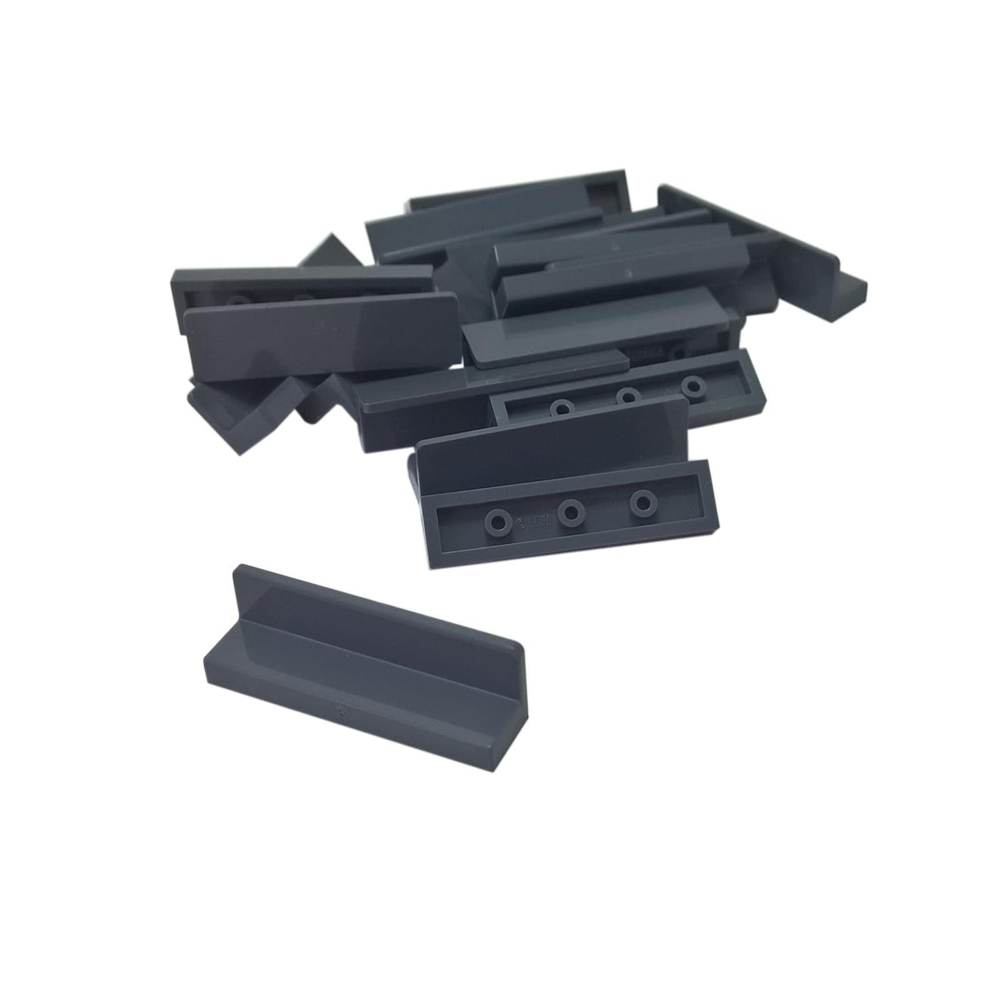 LEGO® Panneau 1 x 4 x 1 en gris bleu foncé, panneau rectangulaire classique utilisé pour les murs et les détails.
