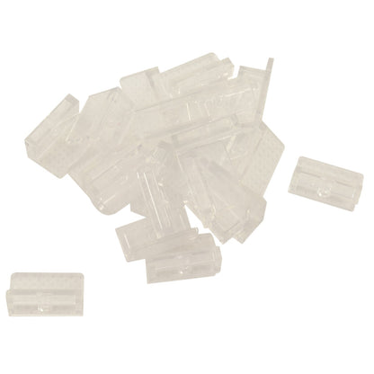 LEGO® Paneel 1 x 2 x 1 met afgeronde hoeken (4865b) in trans-doorzichtig, met een gladde gebogen rand en open achterkant.
