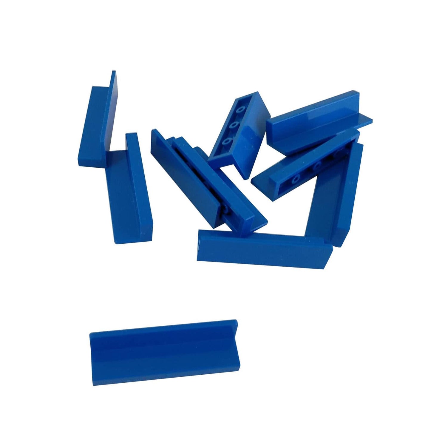 LEGO® Panneau 1 x 4 x 1 en bleu, panneau rectangulaire classique utilisé pour les murs et les détails.
