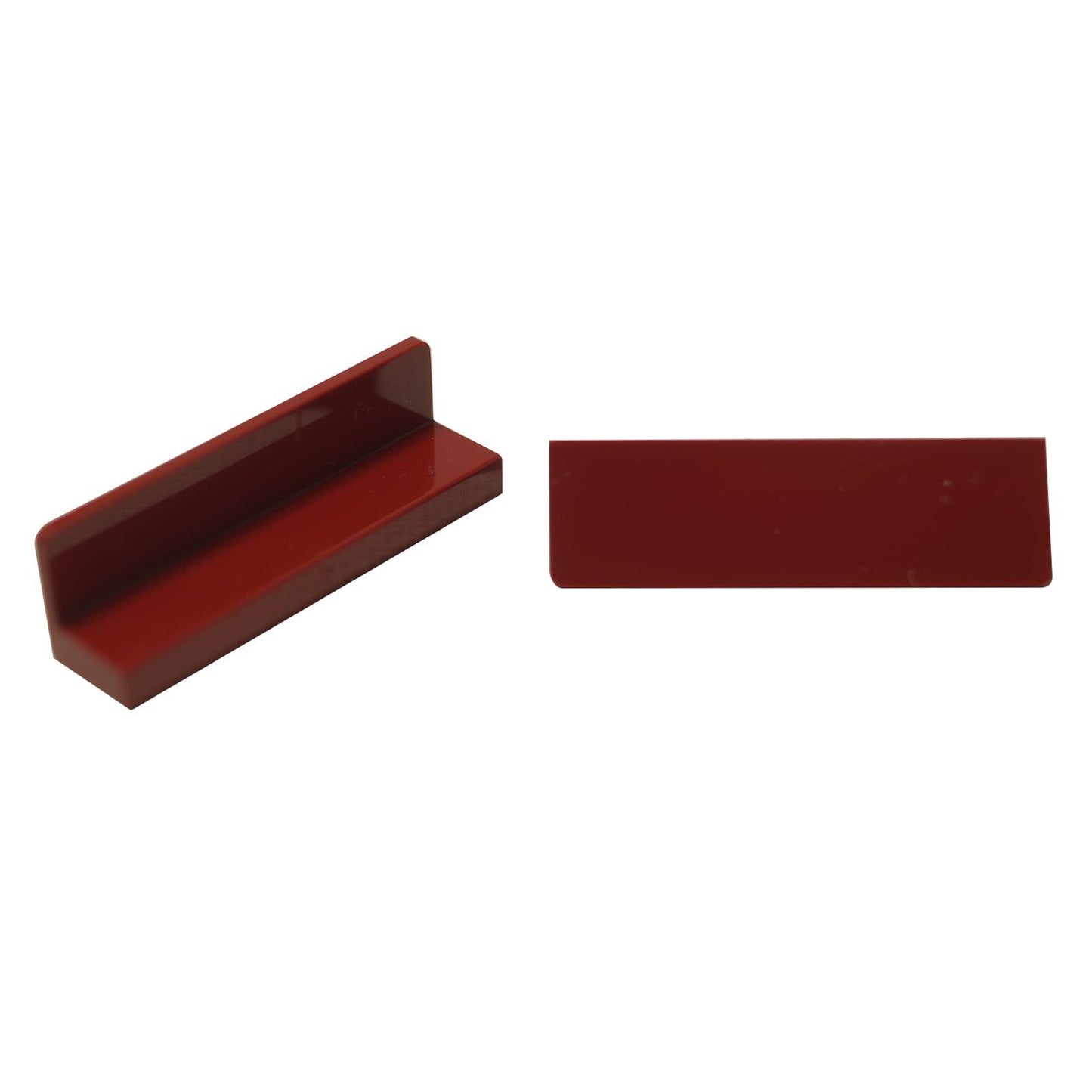 LEGO® Panneau 1 x 4 x 1 en rouge foncé, panneau rectangulaire classique utilisé pour les murs et les détails.
