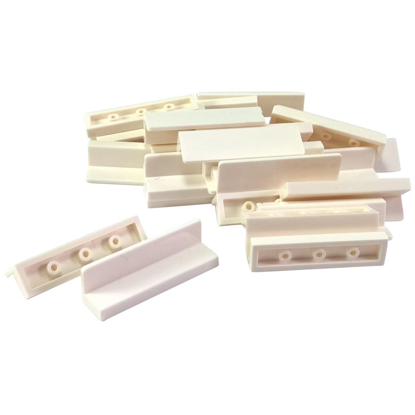 LEGO® Panneau 1 x 4 x 1 en blanc, panneau rectangulaire classique utilisé pour les murs et les détails.
