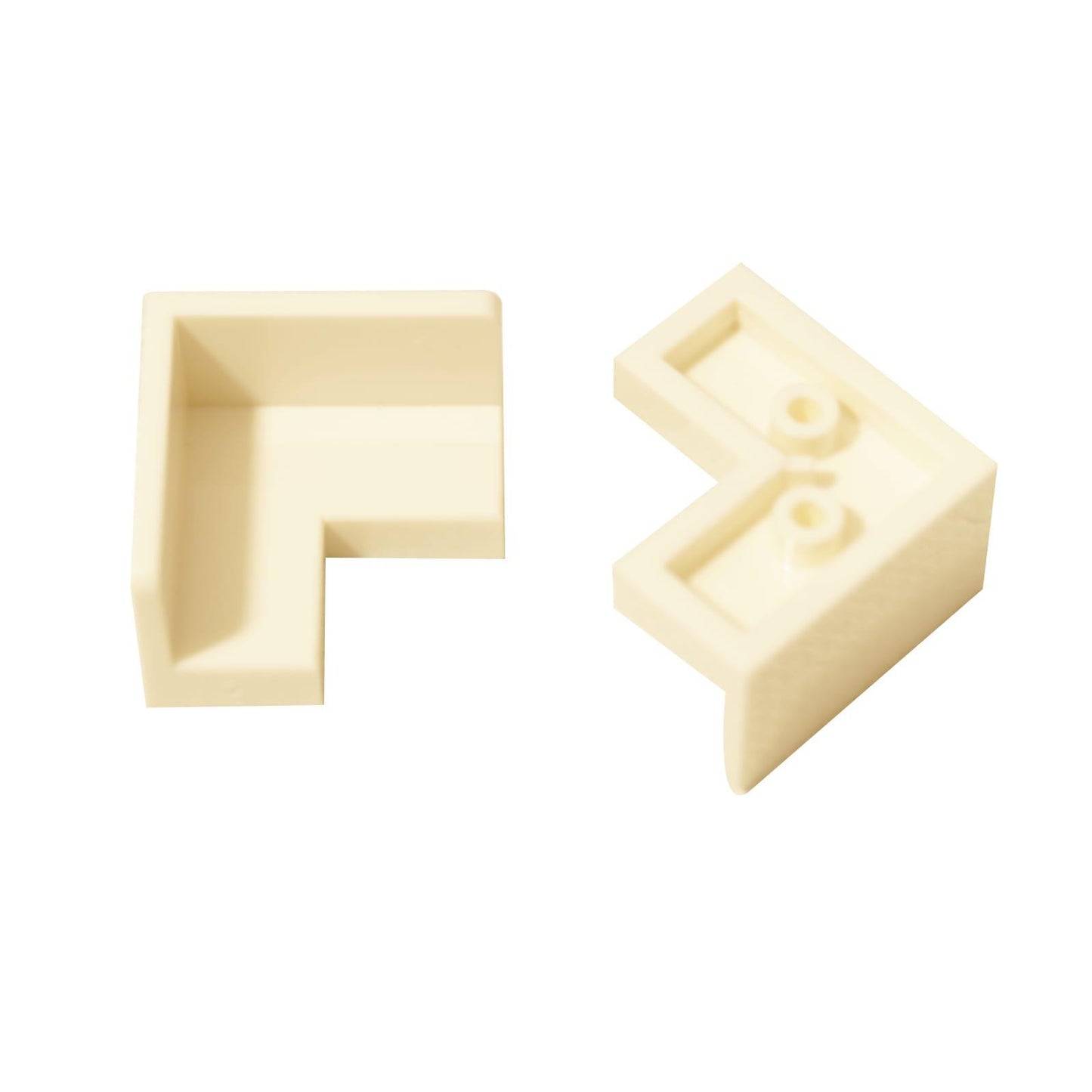 LEGO® panel 2 x 2 x 1 corner piece, smooth vertical corner surface for clean walls and modern builds, white color
