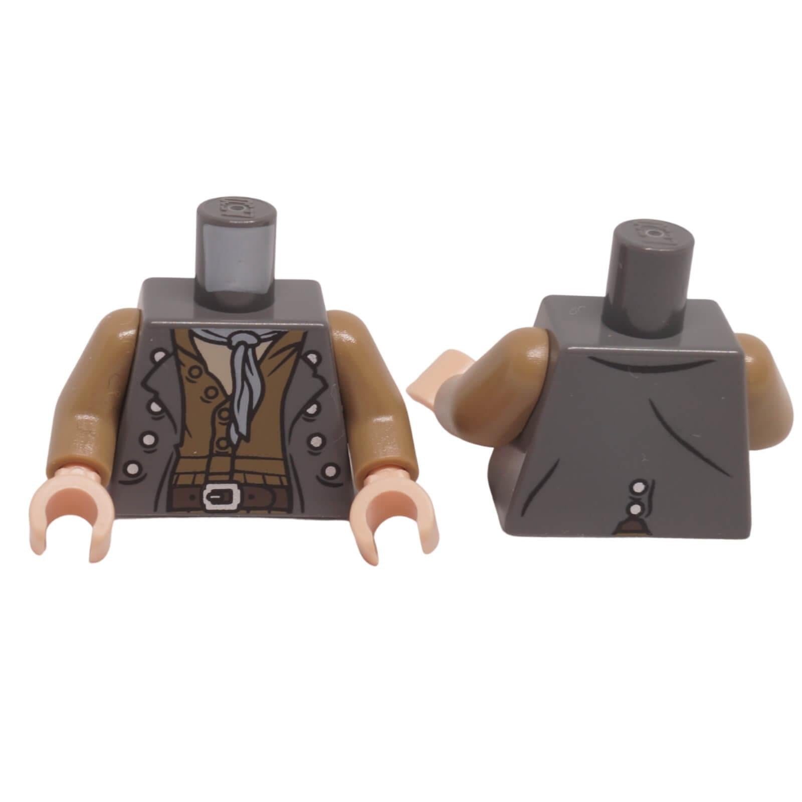 LEGO pirate torso with vest shirt and scarf print 973pb0881c01