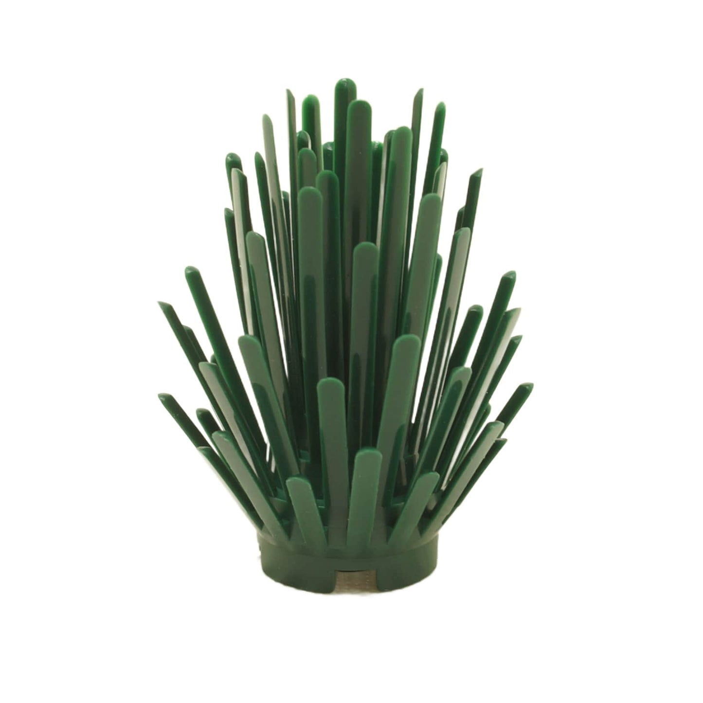LEGO® 식물 가시 덤불 2 x 2 x 4, 가시가 있는 잎사귀로, 식물 및 조경 빌드에 사용되며, 다크 그린색
