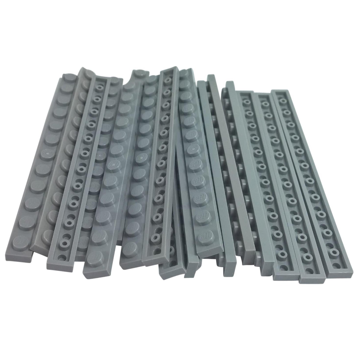 LEGO® deska 1 x 12 rovný díl, dlouhý plochý prvek pro strukturální podporu a čisté hrany, světle modrošedá barva
