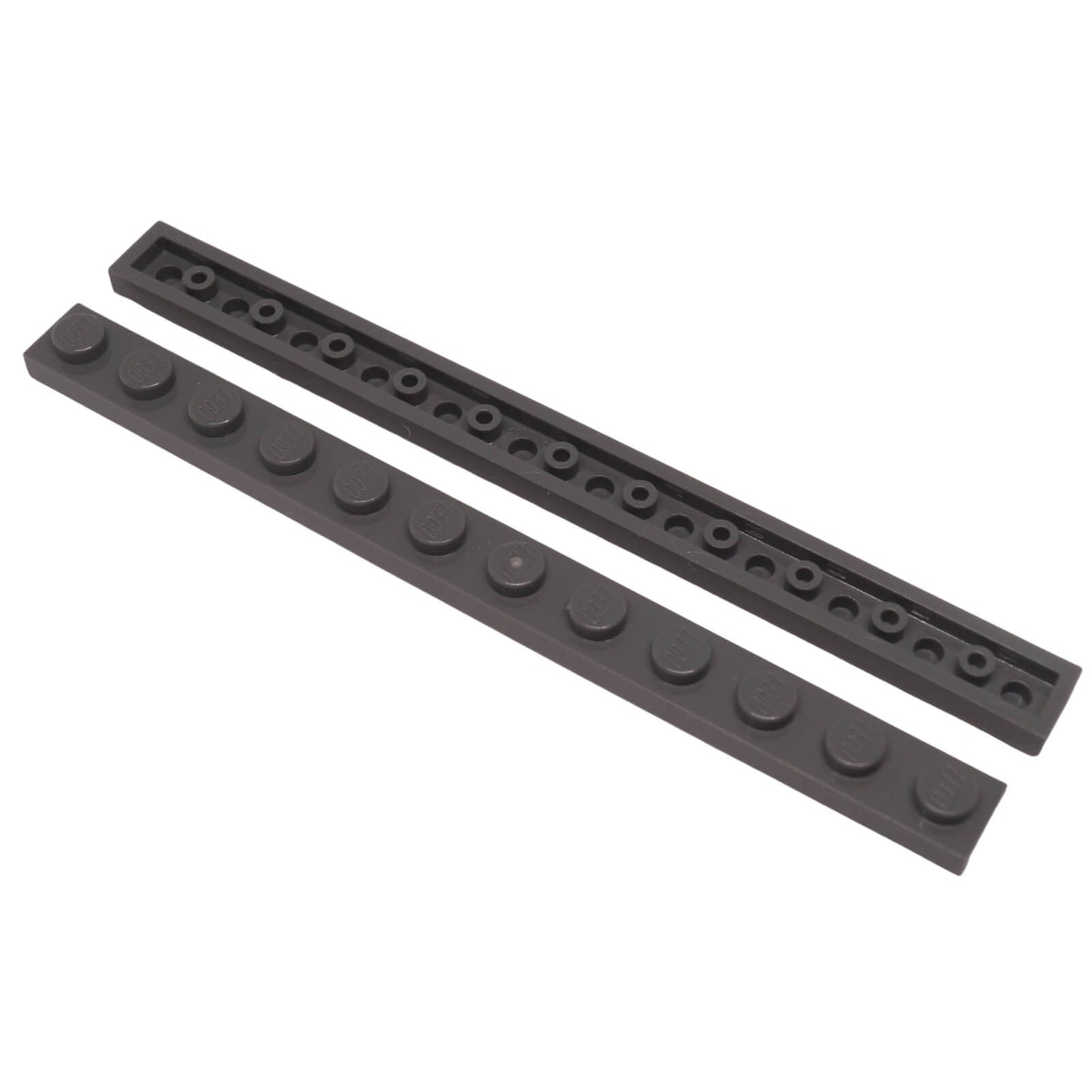 LEGO plate 1x12 long part 60479 structural building piece, dark bluish gray