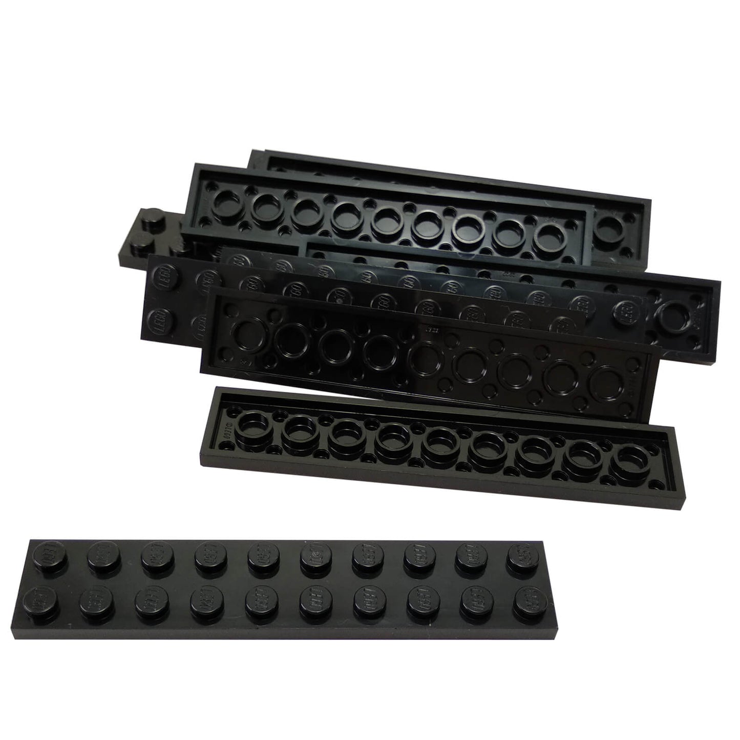 LEGO plate 2x10 part 3832 long building plate black