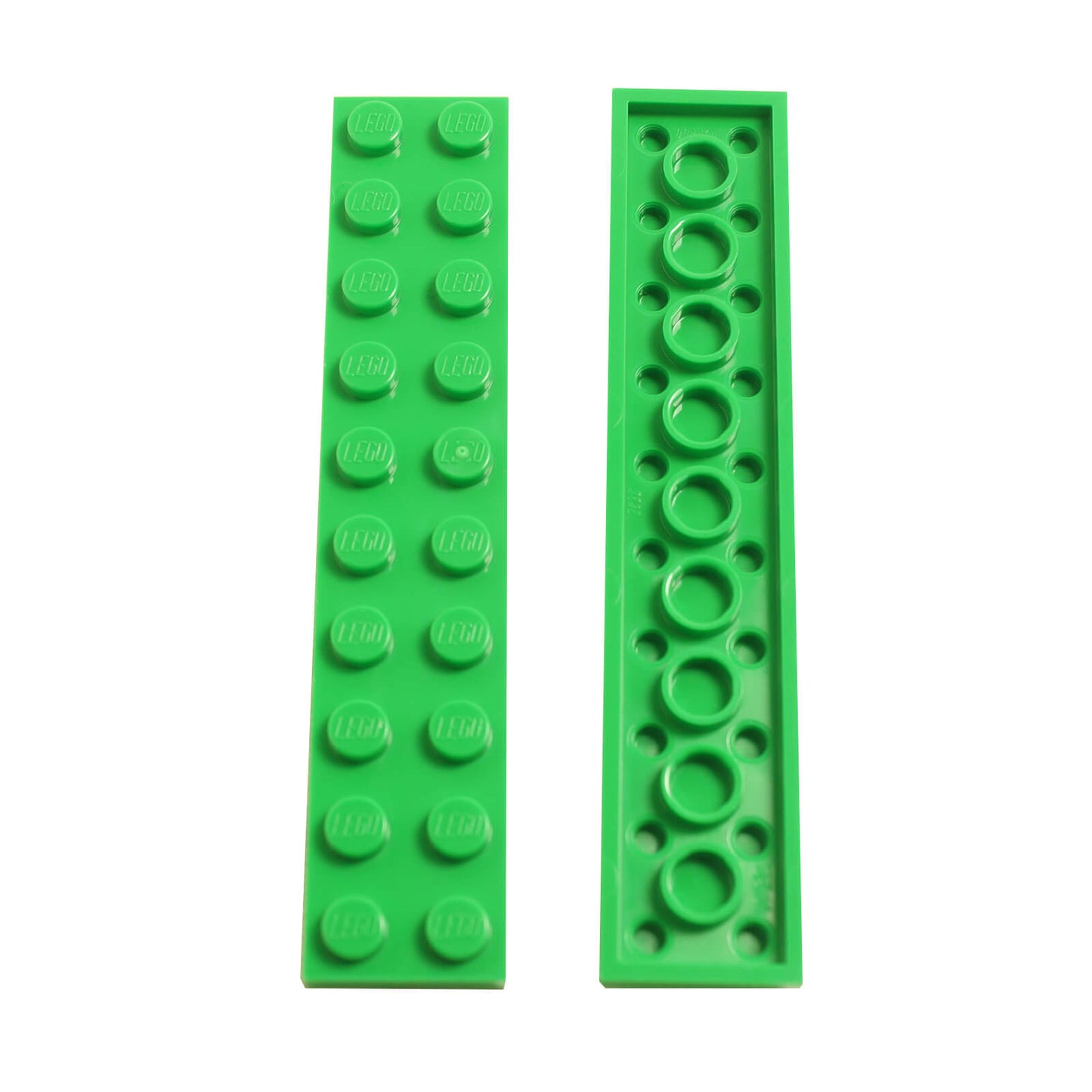 LEGO plate 2x10 part 3832 long building plate bright green