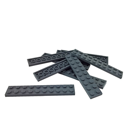 LEGO plate 2x10 part 3832 long building plate dark bluish gray