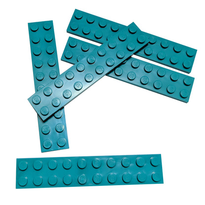 LEGO plate 2x10 part 3832 long building plate dark turquoise