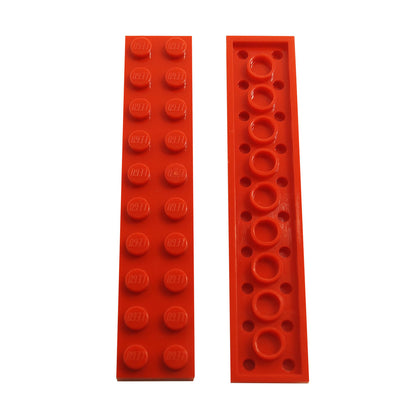 LEGO plate 2x10 part 3832 long building plate red