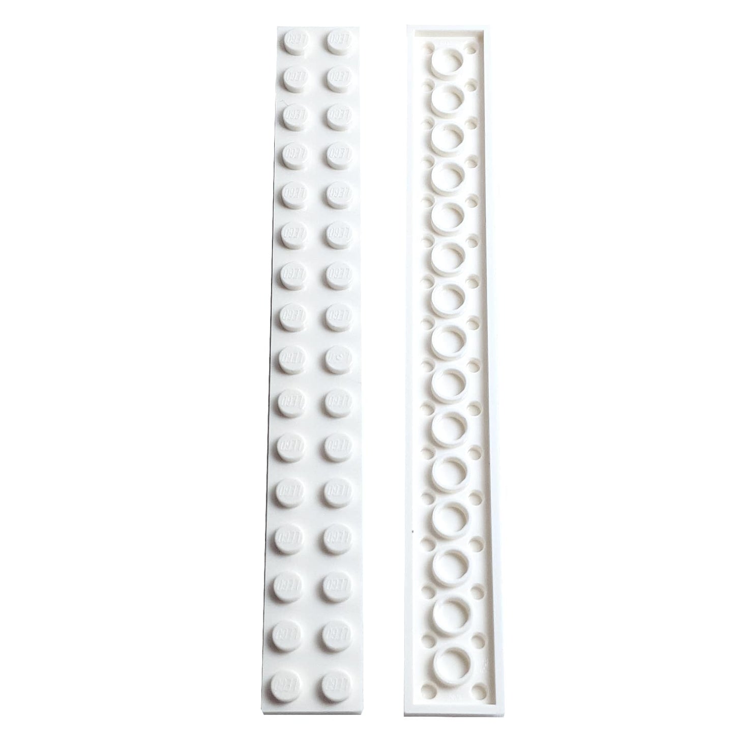 LEGO® plaque 2 x 14 pièce droite, élément plat long pour un support structurel et des constructions étendues, couleur blanche
