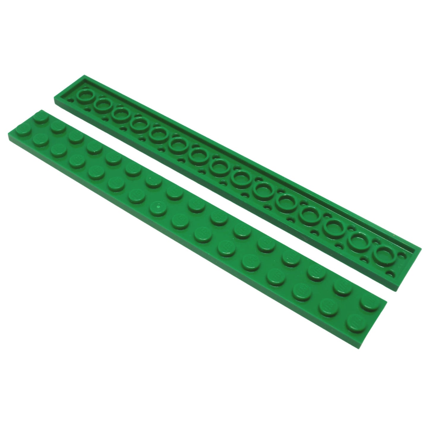 LEGO plate 2x16 part 4282 long building plate green