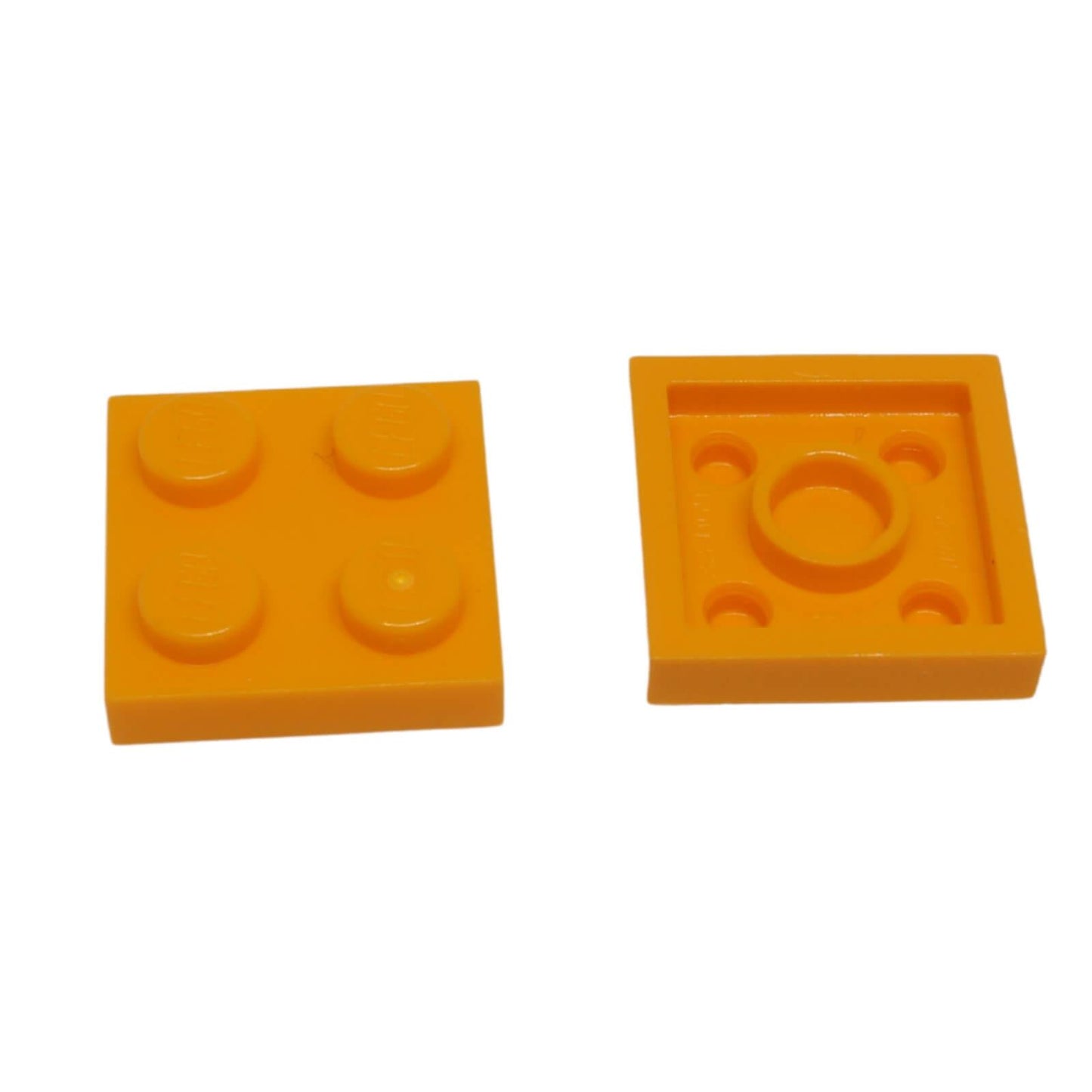 LEGO plate 2x2 flat building piece 3022 bright light orange