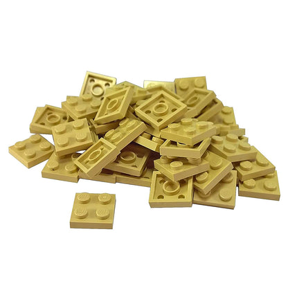 LEGO plate 2x2 flat building piece 3022 tan