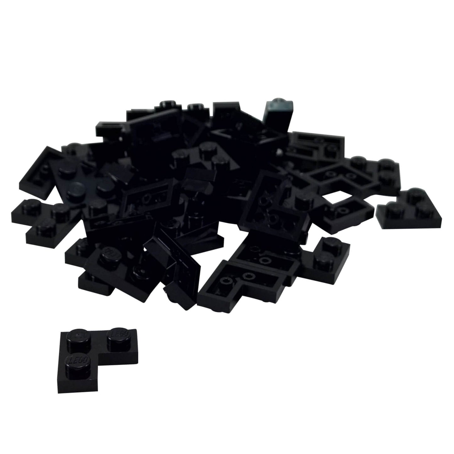 LEGO plate 2x2 corner part 2420 L shaped plate black