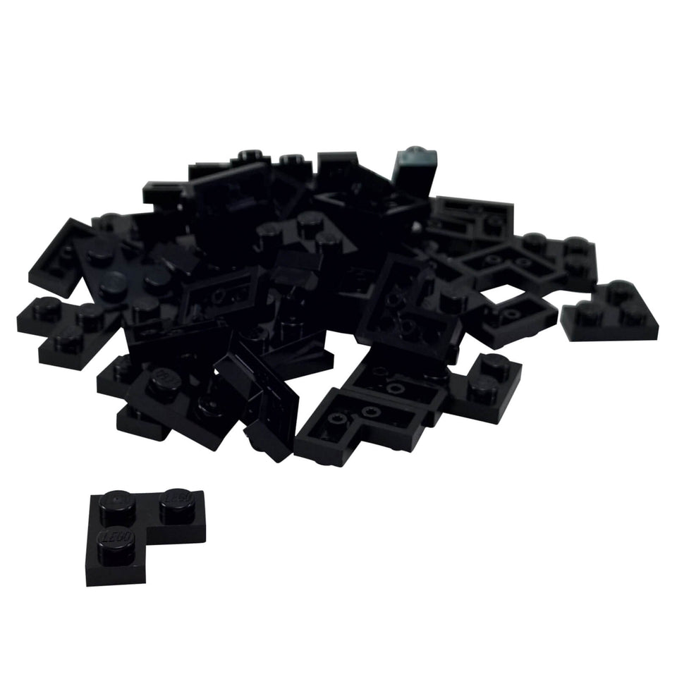 LEGO plate 2x2 corner part 2420 L shaped plate black