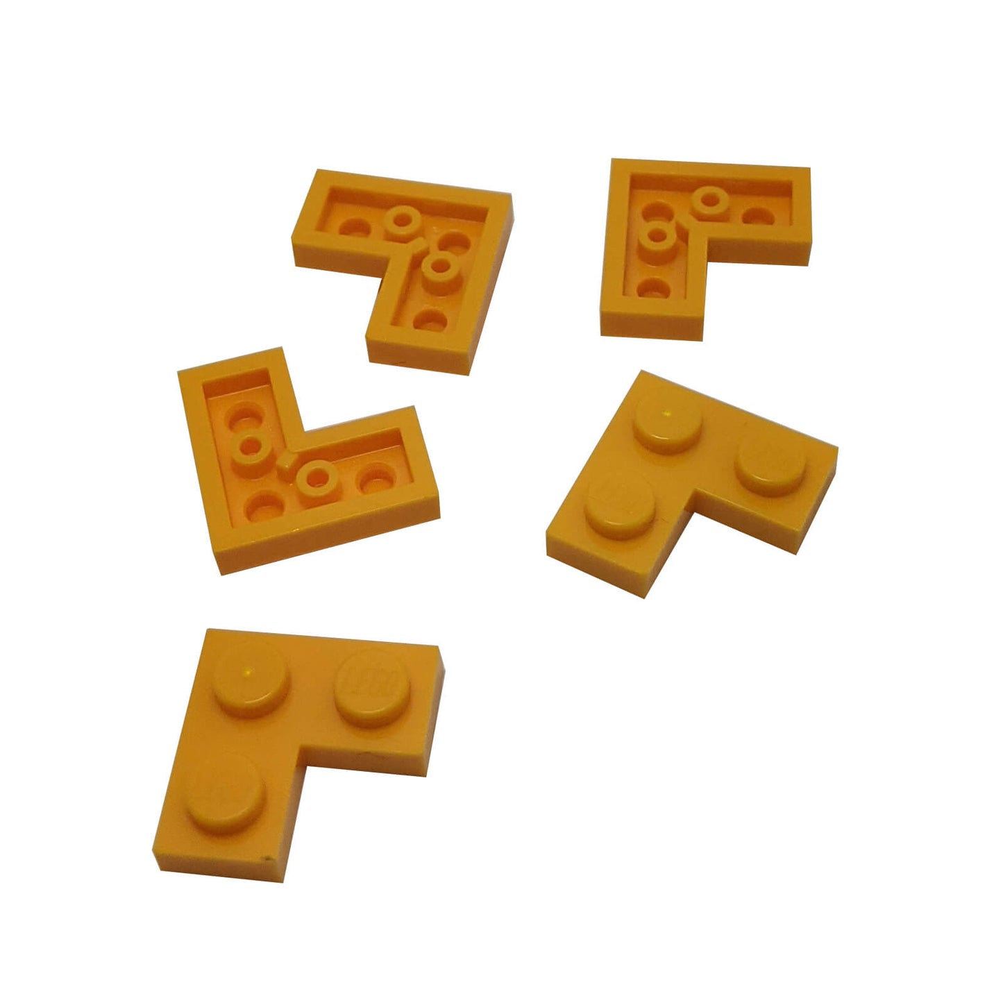 LEGO plate 2x2 corner part 2420 L shaped plate bright light orange
