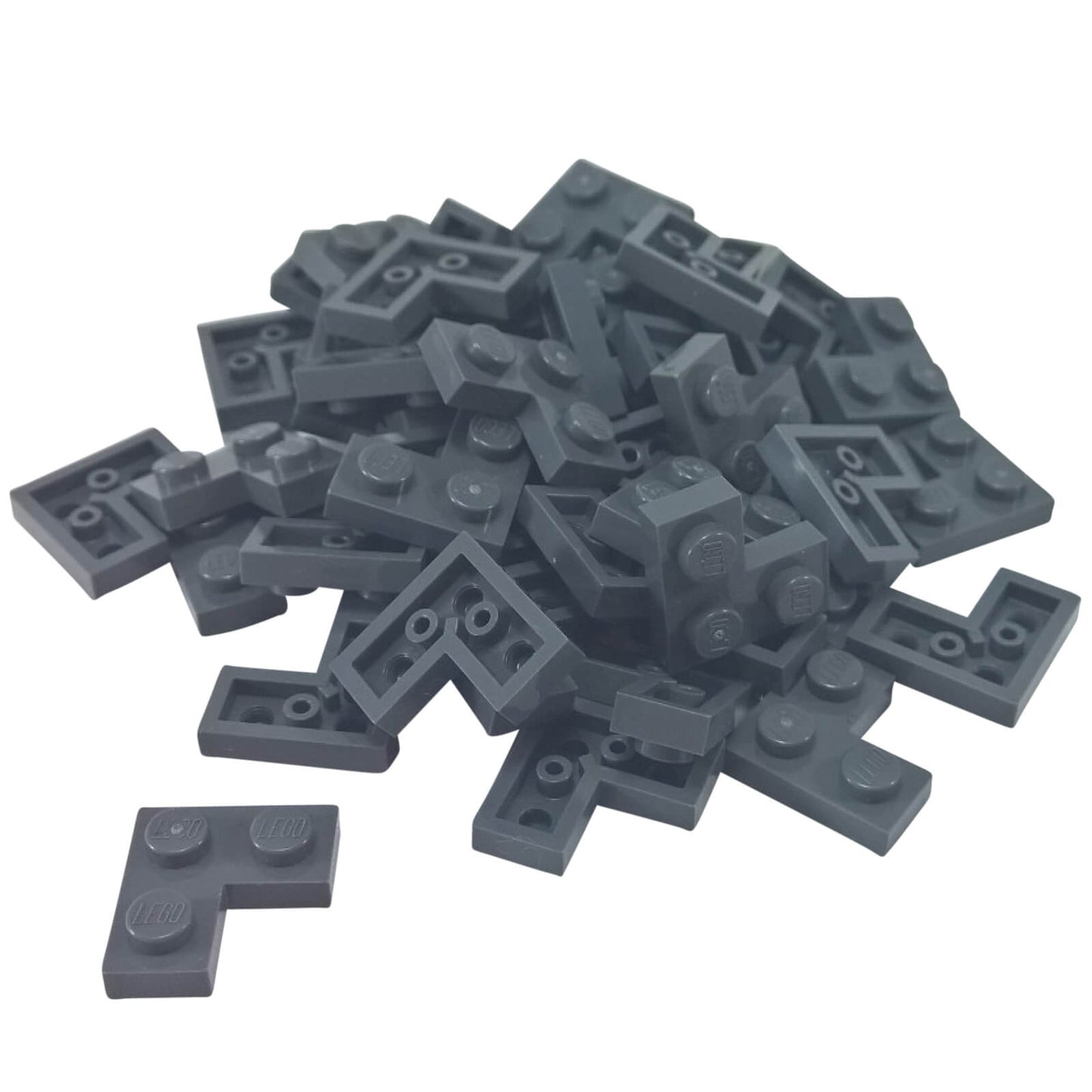 LEGO plate 2x2 corner part 2420 L shaped plate dark bluish gray