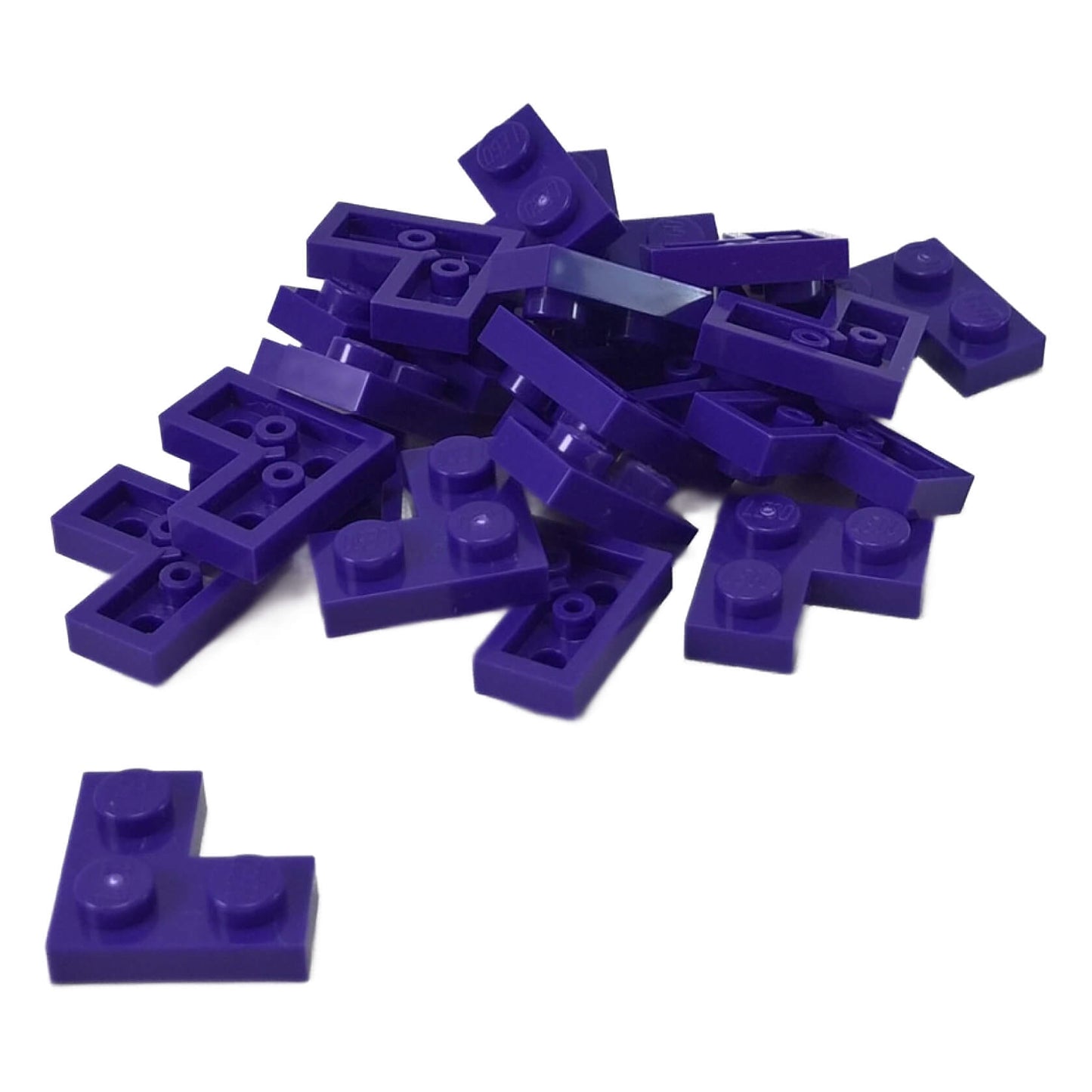 LEGO plate 2x2 corner part 2420 L shaped plate dark purple