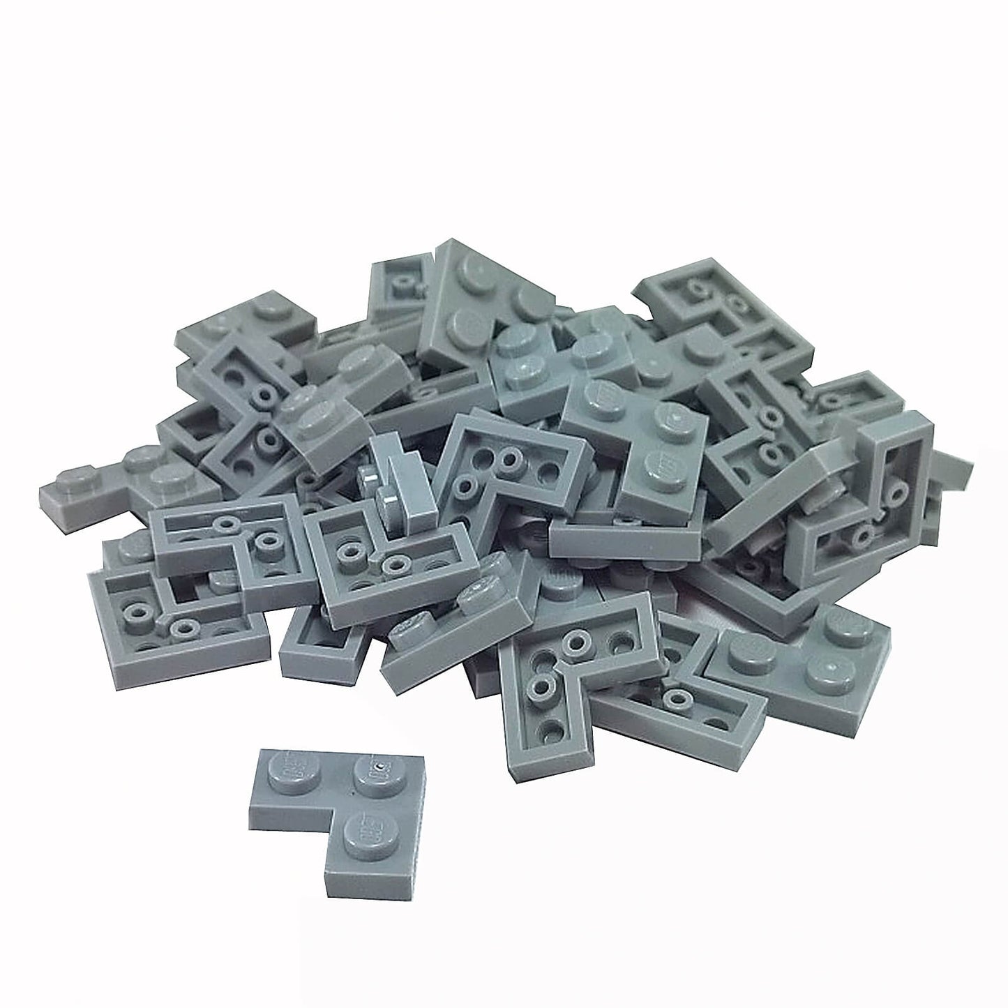 LEGO plate 2x2 corner part 2420 L shaped plate light bluish gray